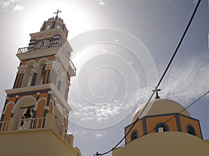 Santorini, an island in the southernÂ Aegean Sea, about 200Â km southeast ofÂ Greece's mainland